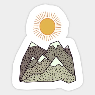 Mountain Landscape Sticker